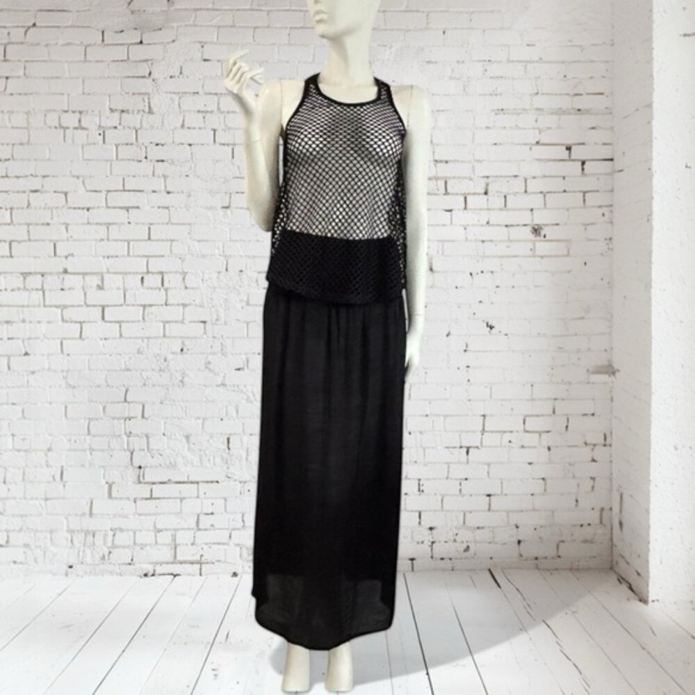 NWOT Set of Maxi Beach Skirt  Mesh Tank